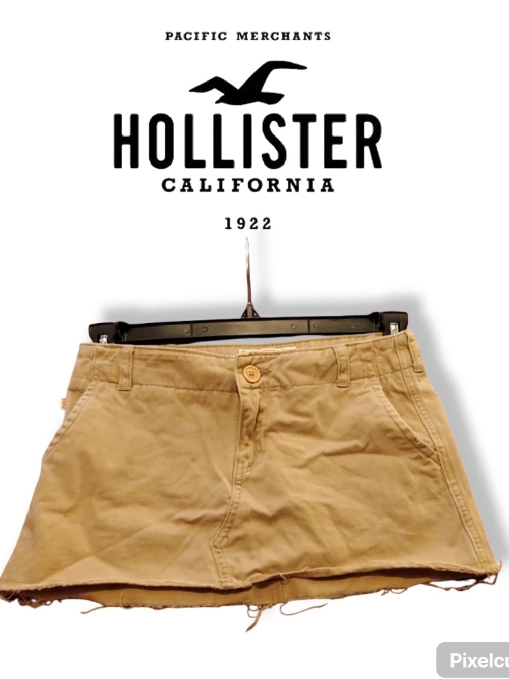 Vintage Y2K Hollister Pacific Merchants Khaki Chino Mini Skirt